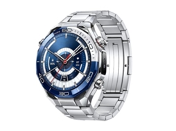Bracelete Para Huawei Watch Ultimate 2 - Liga De Titânio - Fecho Dobrável Prata Moiré