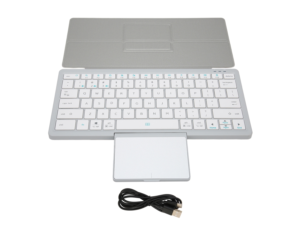 Capa De Teclado Para Tablet Com Trackpad Prata
