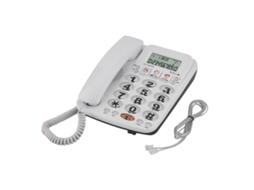 Telefone Com Fio De 2 Linhas Com Alto-falante Discagem Rápida E Identificação De Chamadas Para Casa/escritório