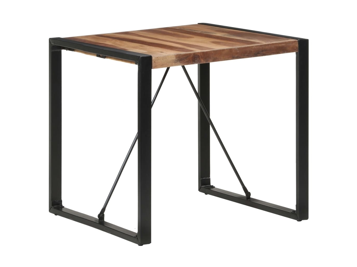 Vidaxl Mesa De Jantar 80x80x75 Cm Madeira Maciça