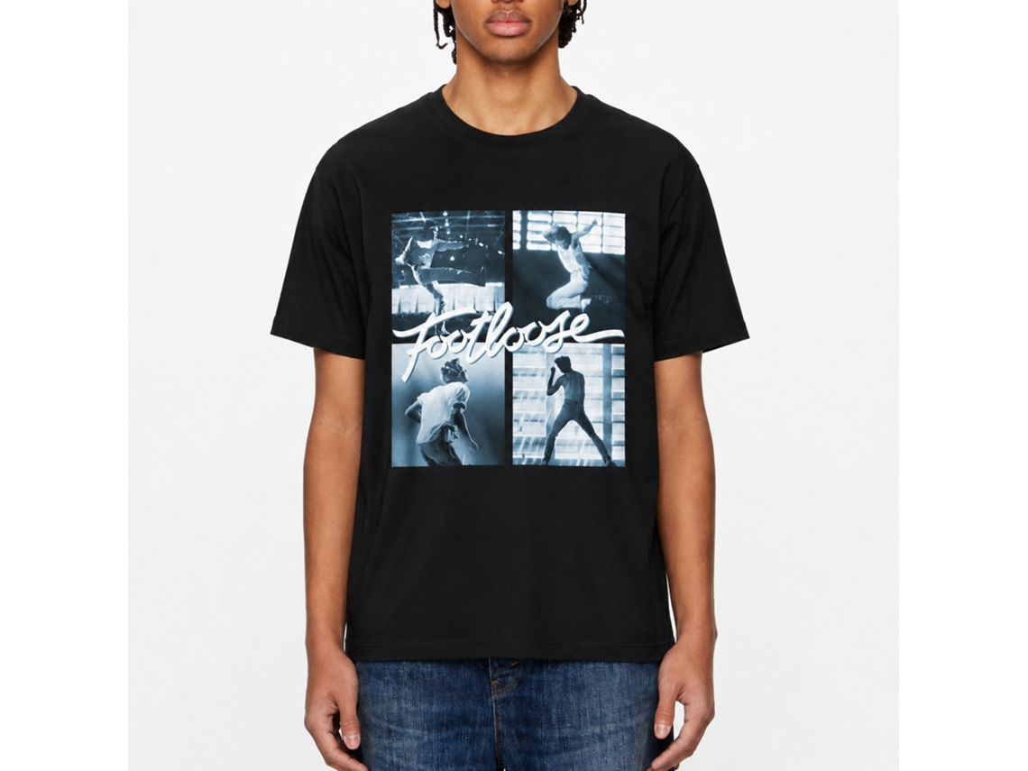 Rockinstone Footloose Square Dance Black T-shirt Size:xxxl