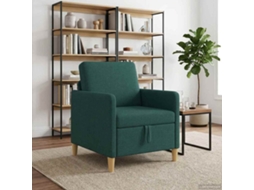 Vidaxl Sofa Com Armazenamento Verde-escuro 72 X 78 X 87 Cm Poliéster