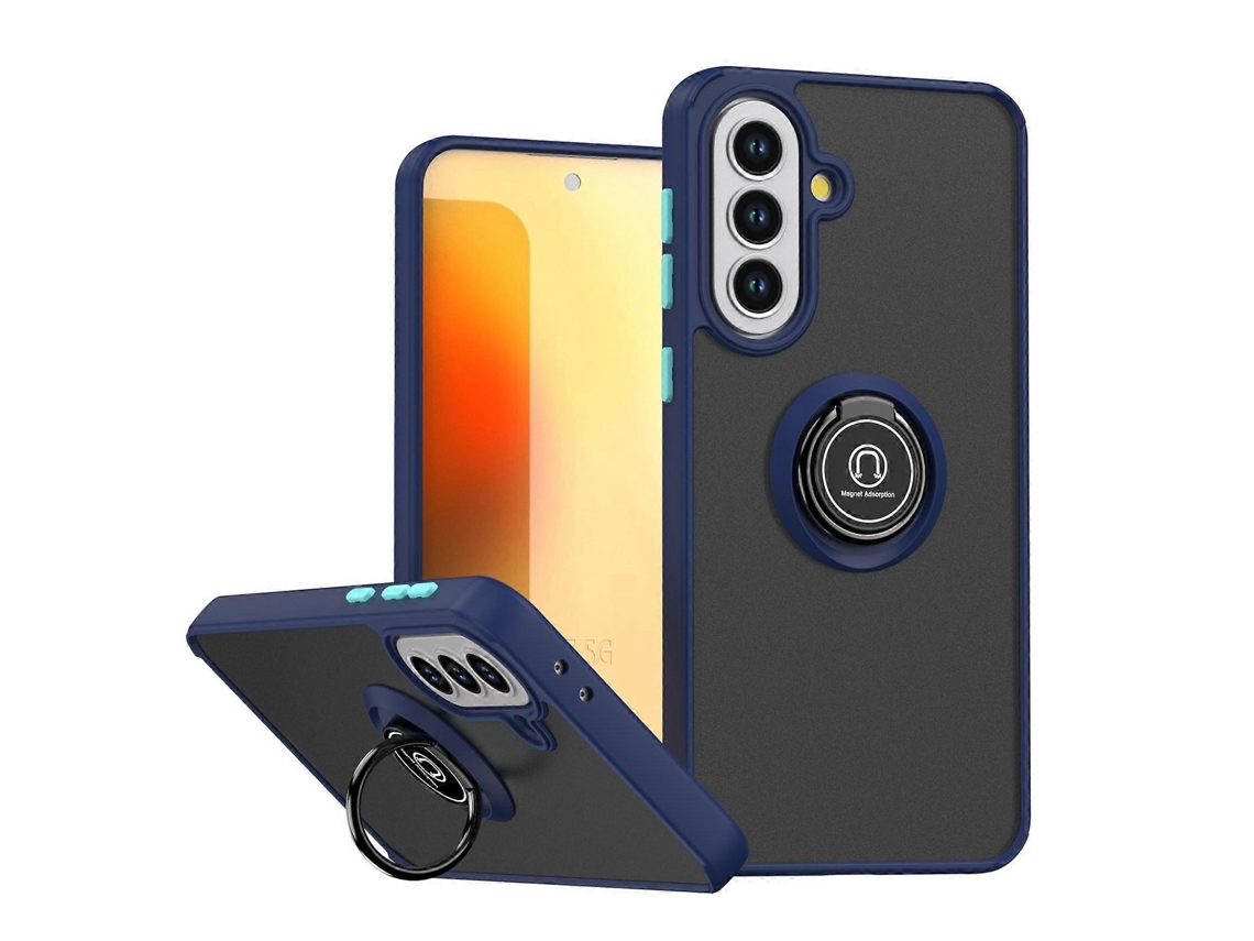 Capa Para Celular Q Shadow 1 Series Em Tpu + Pc Com Anel Para Samsung Galaxy A37 5g