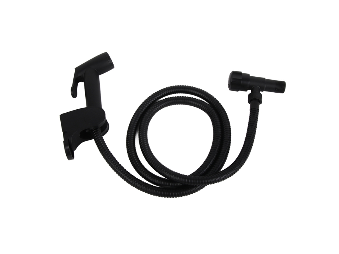 Sprayer de Bidé Mãos Aço Inoxidável Preto | S/MARCA
