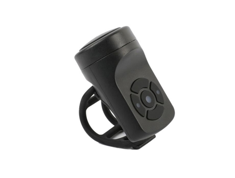 Buzina de bicicleta com carregamento USB, recarregável, à prova dágua, eletrônica, alto volume, guidão de bicicleta elétrica, sinos de anel SODIAL