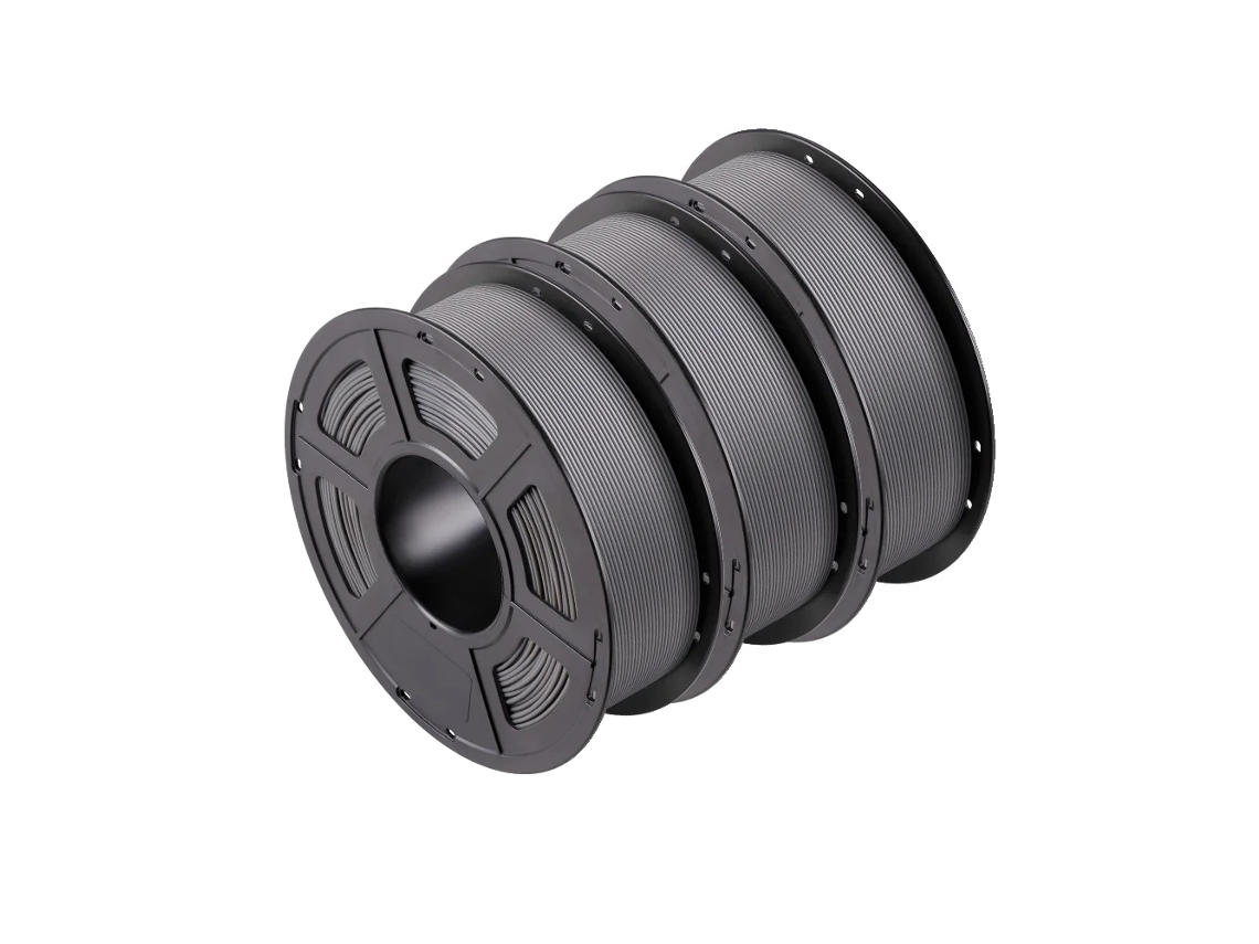 Filamento Para Impressora 3d, 1,75 Mm De Diâmetro, 340 M De Comprimento, Pla Cinza De 3 Kg Slowmoose
