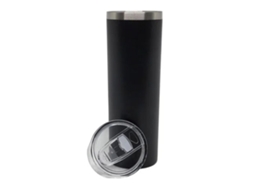 Caneca Térmica Inox 20oz com Tampa Preta Portátil