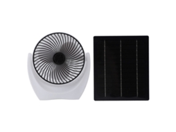 Ventilador Solar 4.5w Camping Picnic Pesca Viagem Portátil