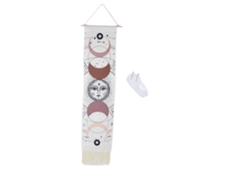 Tapeçaria Lua Algodão Com Borla Decoração