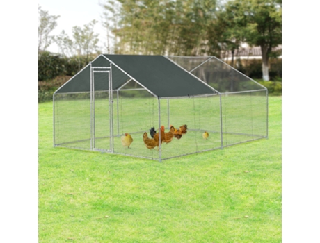Galinheiro para Galinhas PRO.TEC (3 x 4 x 2 m - Acero - Multicor)