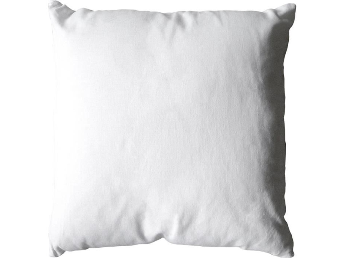 Almofada Lisa de Algodão com Capa Removível Branca 40 X 40 Cm HOME MAISON