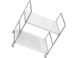 Organizador De Bancada Elegante Com 2 Níveis, Design Durável, Prateleira De Armazenamento Para Banheiro, Cozinha E