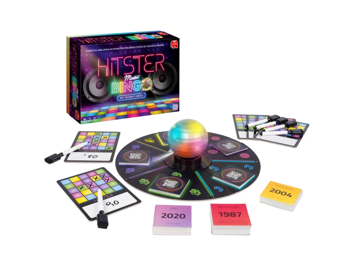Jogo Hitster Music Bingo DISET (Idade Mínima Recomendada: ‍14 Anos)