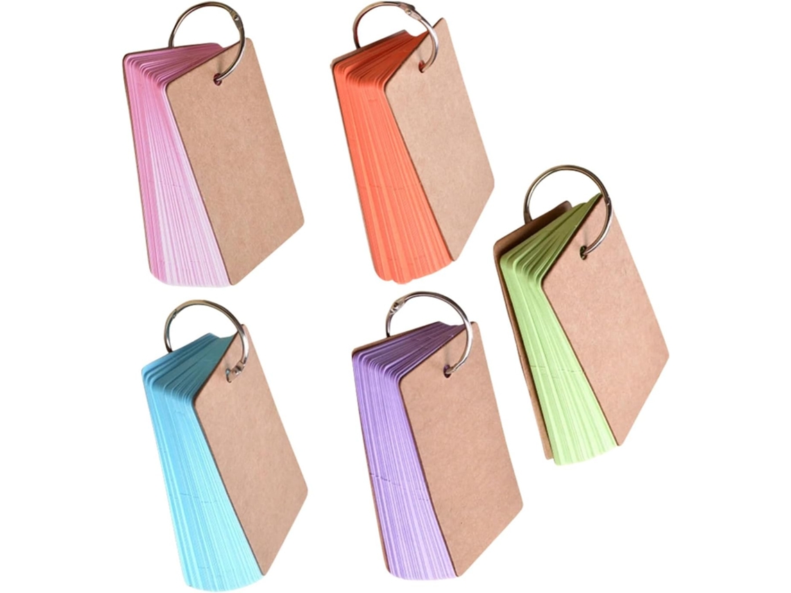 Índice De Cartões Vídeos Coloridos Com Anneau De Notes Pratiques Bleu Vert Orange Rose Para Notas