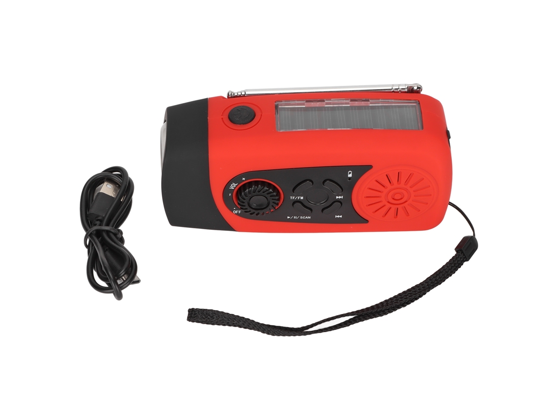 Rádio lanterna de emergência solar e manivela EOOCOO