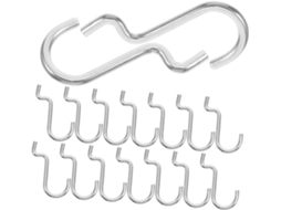 Conjunto De 20 Ganchos Metal Para Painel Perfurado, Organizador Ferram