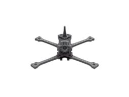 Kit de estrutura em fibra de carbono Geprc Racer Silver com distância entre eixos de 208 mm e 5 polilhas, compatível com HDzero, drones de corrida FPV. MDUG
