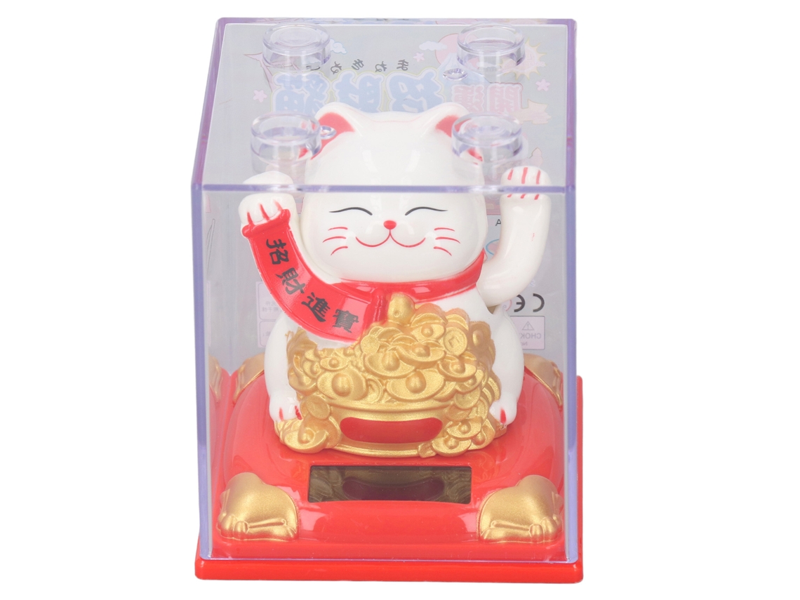Gato da Sorte LAXISCREED Solar Branco Waving