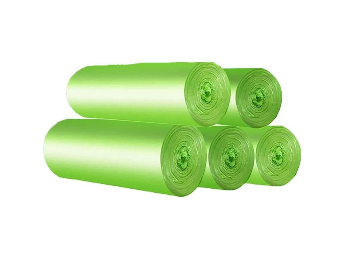 100 sacos de lixo orgânico 30l resistentes a rasgos, compostáveis e biodegradáveis S/MARCA