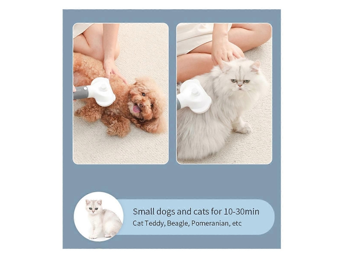 Secador de Pelos 3 em 1 para Cães e Gatos: Silencioso, com Escova e Pente para Tosar Filhotes e Gatinhos. TAISHENGDA
