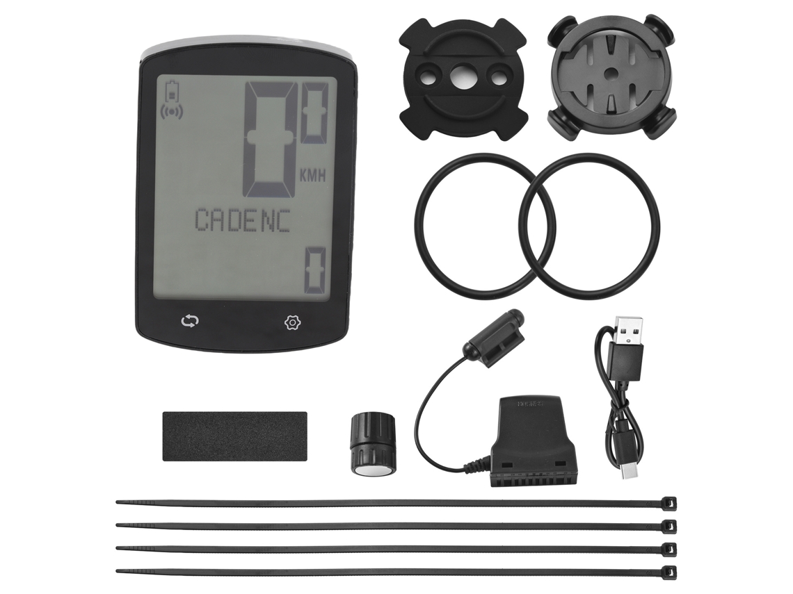 Vlrla-computador De Bicicleta Sem Fio Com Cadência Recarregável Usb Ipx6 Odômetro E Velocímetro De Bicicleta Tela Clara Multifuncional