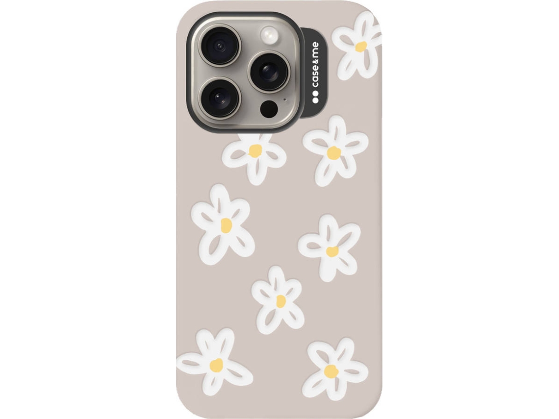 Capa SBS Flores 3D Jelly Case Me iPhone 15 Pro (Branco)