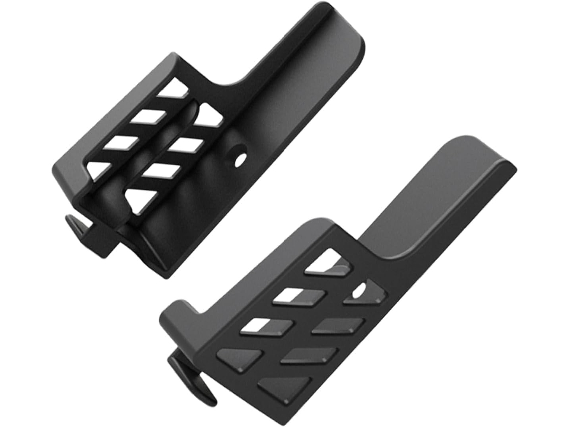 Suporte De Parede Duplo Para Celular E Tablet, Com Amplo Espaço De Armazenamento, Na Cor Preta, Ideal Para Quartos E Escritórios. Gokoco