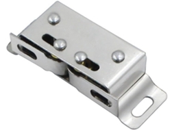 Fecho Magnético Premium Em Aço Inoxidável Para Armários, Com Design De Roletes Duplos, Mantém As Portas Fechadas Com