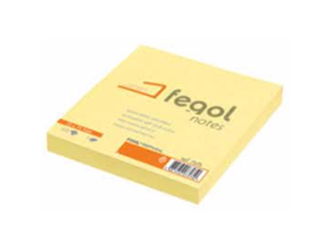 Bloco De Notas Aderentes 75x75mm Fegol