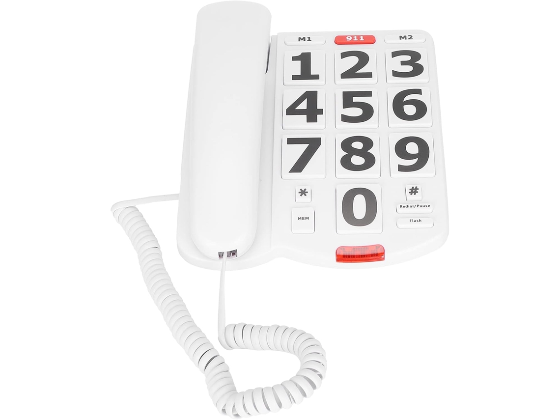 Telefone De Mesa Dartel Com Botões Grandes Brilvibera