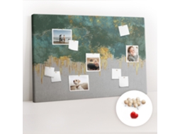 Quadro De Cortiça Padrão Decorativo Para O Escritório Espelharte (120x80 Cm)