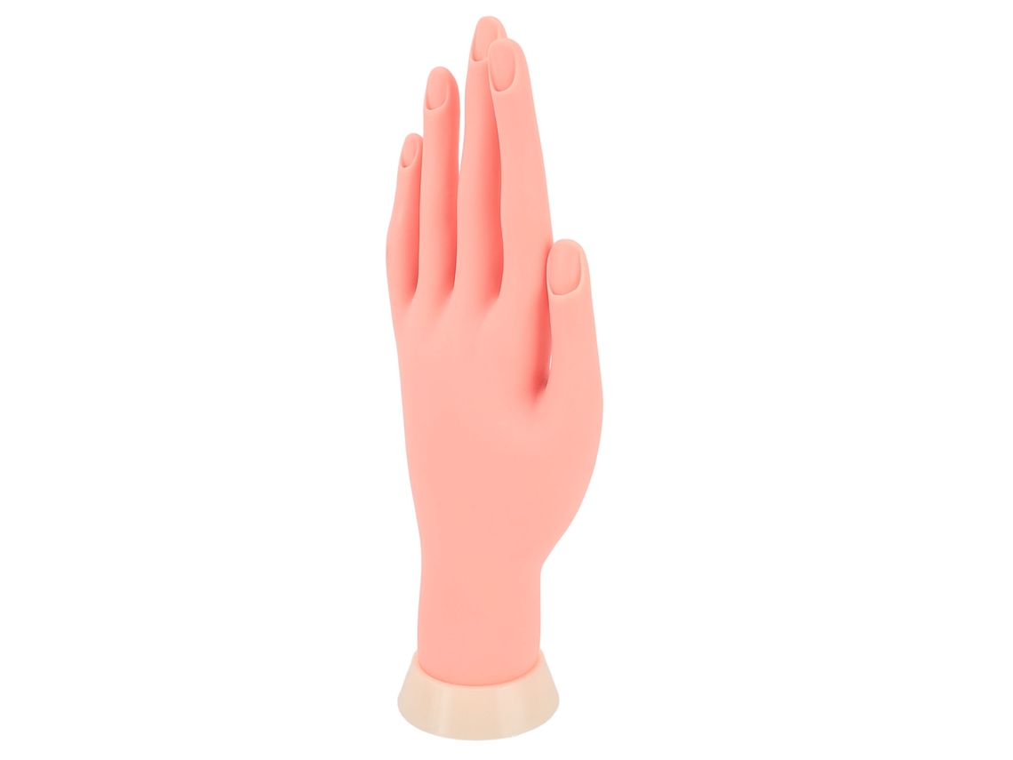 Mão De Treinamento Para Unhas Flexível Reutilizável Com Sulcos Embutidos Multifuncional Para Manicure Profissional