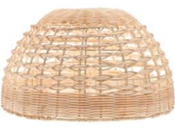 Lustre de Sala de Estar em Rattan Trançado, Elegante e Moderno, Que Protege a Luz e Suaviza a Iluminação. SFUSHOS