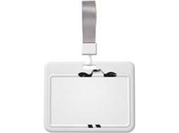 Suporte para Crachá em formato de vaca preta e branca com cordão, à prova d'água, vertical, de plástico, protetor de Crachá.
