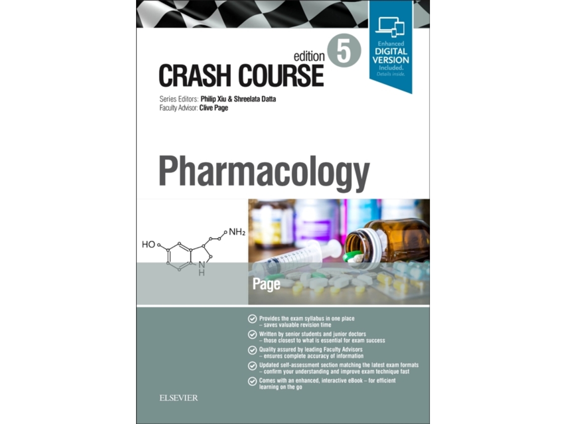 Livro Crash Course Pharmacology de Catrin Page Bsc Mb Chb (Inglês)