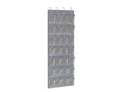 Sapateira Suspensa Com 28 Bolsos Sobre A Porta, Compatível Com Sapateira De Malha Para Porta De Guarda Roupa Aquaforge