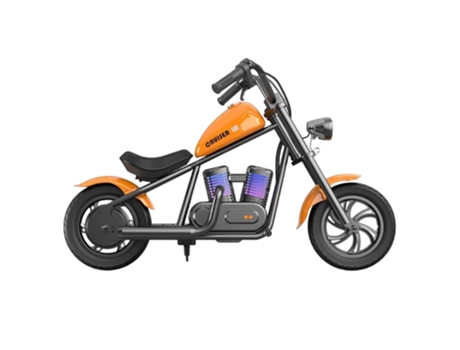 Motocicleta Elétrica para Crianças HYPER GOGO Cruiser 12 Plus 12 ''Pneus Pneumáticos com Alto-Falante Bluetooth Simulado Nevoeiro