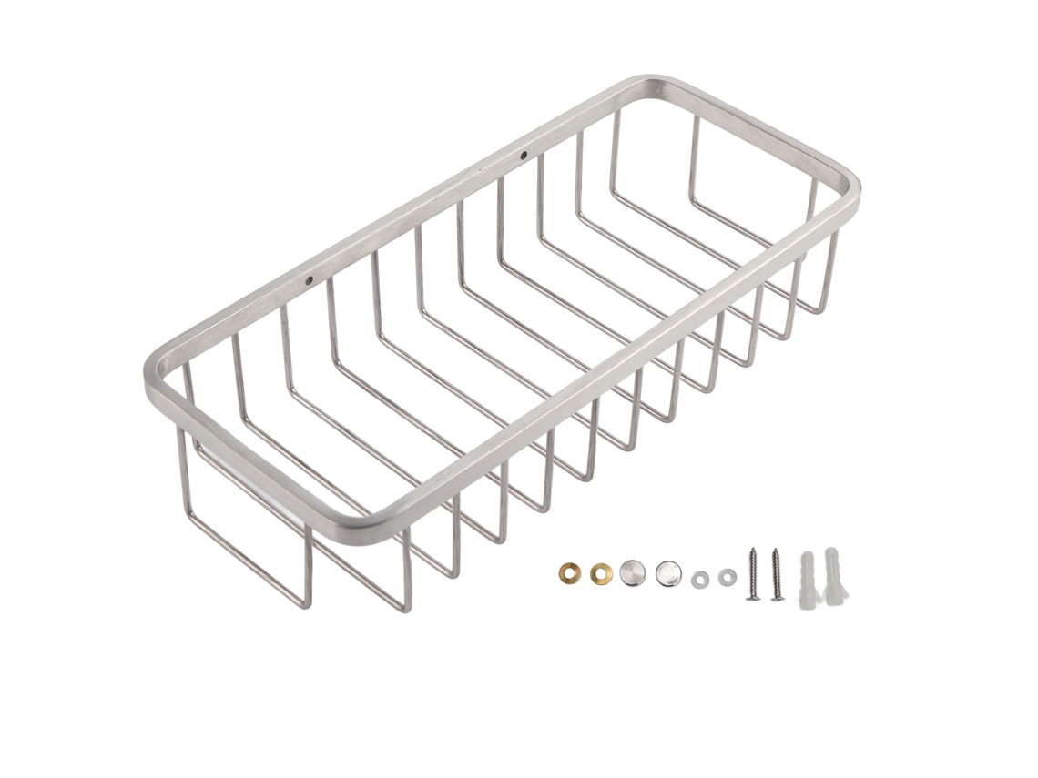 Prateleira de banheiro resistente, cesto de parede para quarto e varanda.