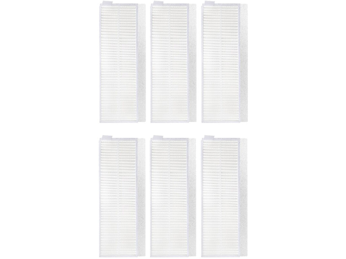 Conjunto de 6 Filtros Substituição para Acessórios do Aspirador Robô G1 Mjstg1 BRILVIBERA
