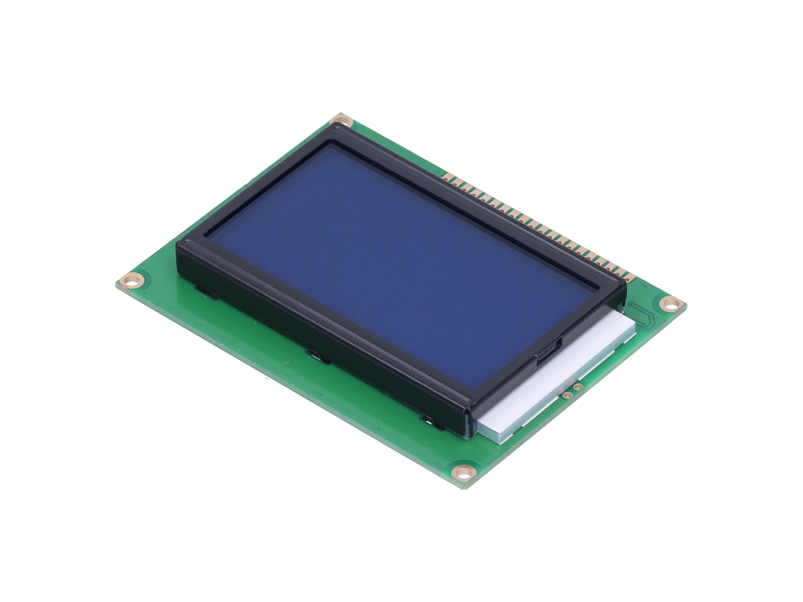 Módulo Lcd12864 Com Tela Azul E Retroiluminação