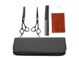 Tesoura Profissional De Corte De Cabelo De 6 Polegadas Para Salão De Cabeleireiro E Barbeiro, Preta Brilvibera