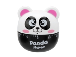 Cronômetro Mecânico de Cozinha em forma de panda rosa para cozimento 1 a 55 minutos S/MARCA