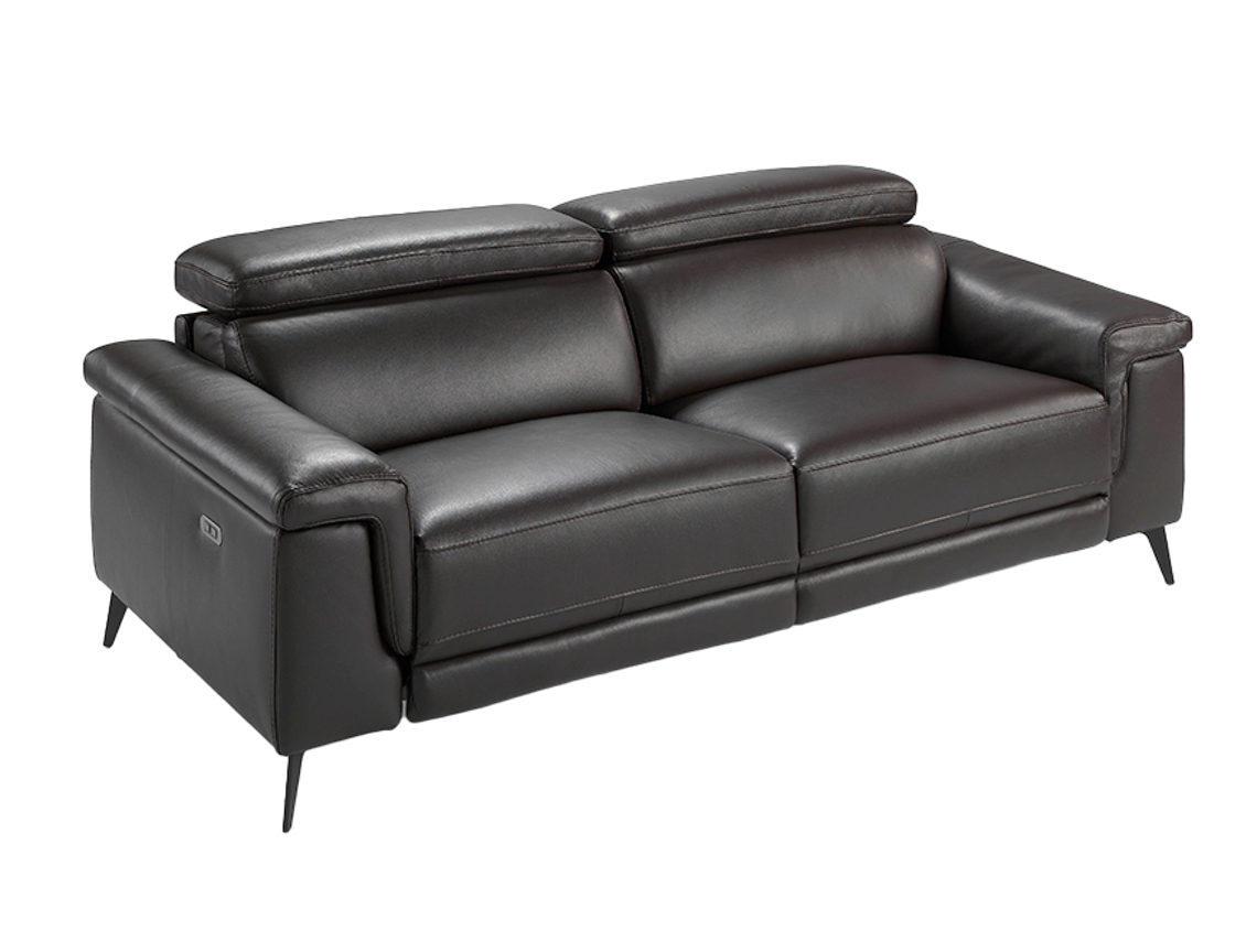 Sofá ANGEL CERDÁ S.L. 6051 (Preto - Madeira, Poliuretano - 215 x 103 x 99 cm)