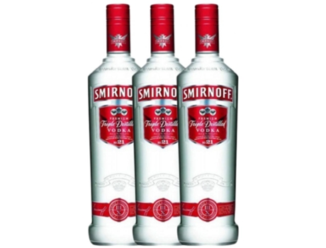 Vodka SMIRNOFF Smirnoff Etiqueta Roja (1 L - 3 unidades)