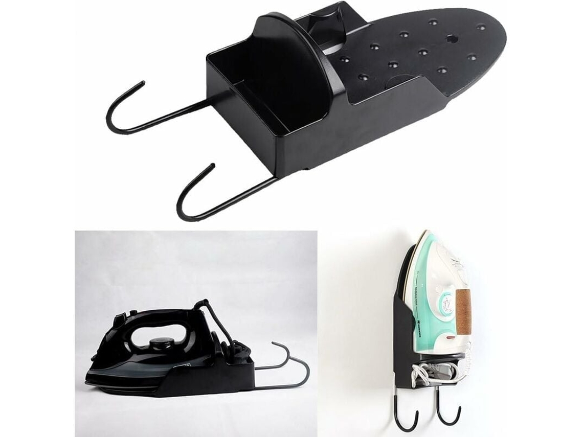 Suporte para Tábua de Passar Roupa com Ganchos Aço, Prateleira para Ferro Elétrico, Montagem na Parede Resistente Ao Calor BRILVIBERA