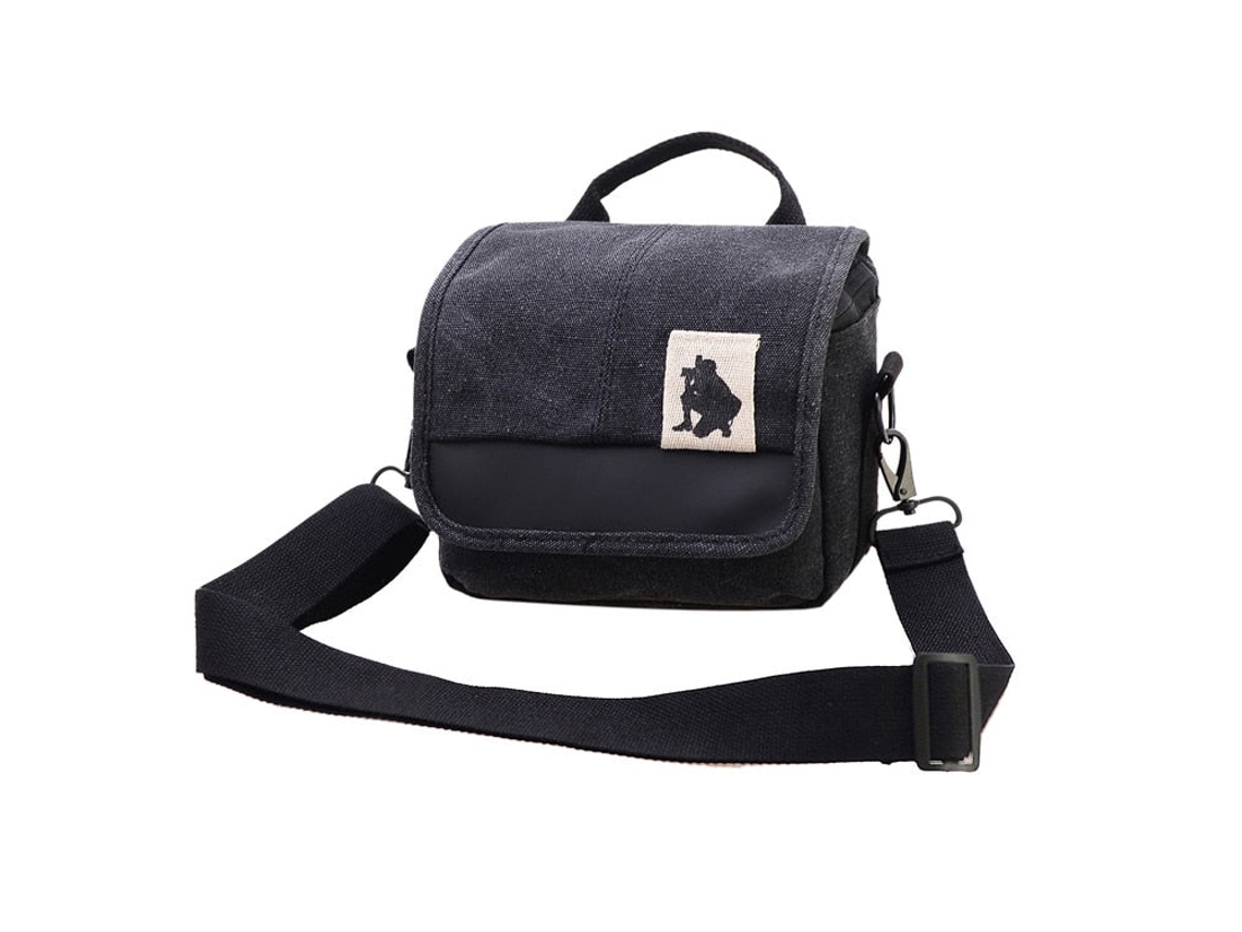 Bolsa De Lona Para Câmera Canon Eos M10 M6 M5 Sx60 Sx50 Sx30 Sx510 1100d 1200d 1300d 450d 500d 600d 550d Lente 18 55mm Brilvibera