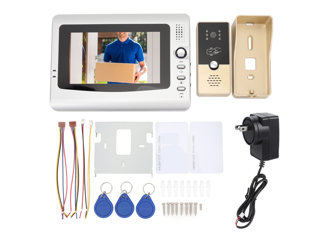 Sistema Intercomunicador Com Vídeo 7 Polegadas Hd