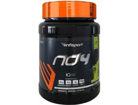 Suplemento Alimentar INFISPORT Nd4 Bote Sabor Aporte Energético, Sales Minerales (800 G  - Manzana Verde)