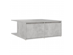 Mesa de centro em contraplacado Cinzento Cimento (80x80x31 cm) MAISON EXCLUSIVE