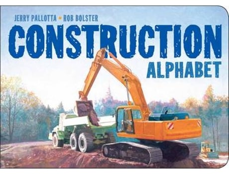 Livro Construction Alphabet de Jerry Pallotta (Inglês - Capa Dura)